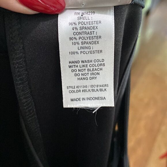 Sweet Storm Black Sleeveless Mini Flair Dress Sheer Front - Picture 10 of 10